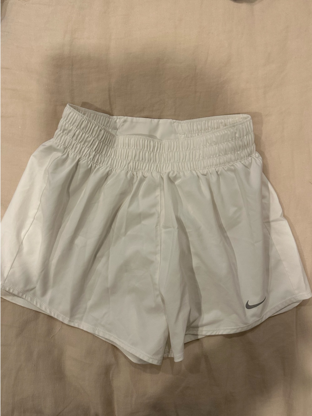 Nike White Dri-FIT Athletic Shorts size small